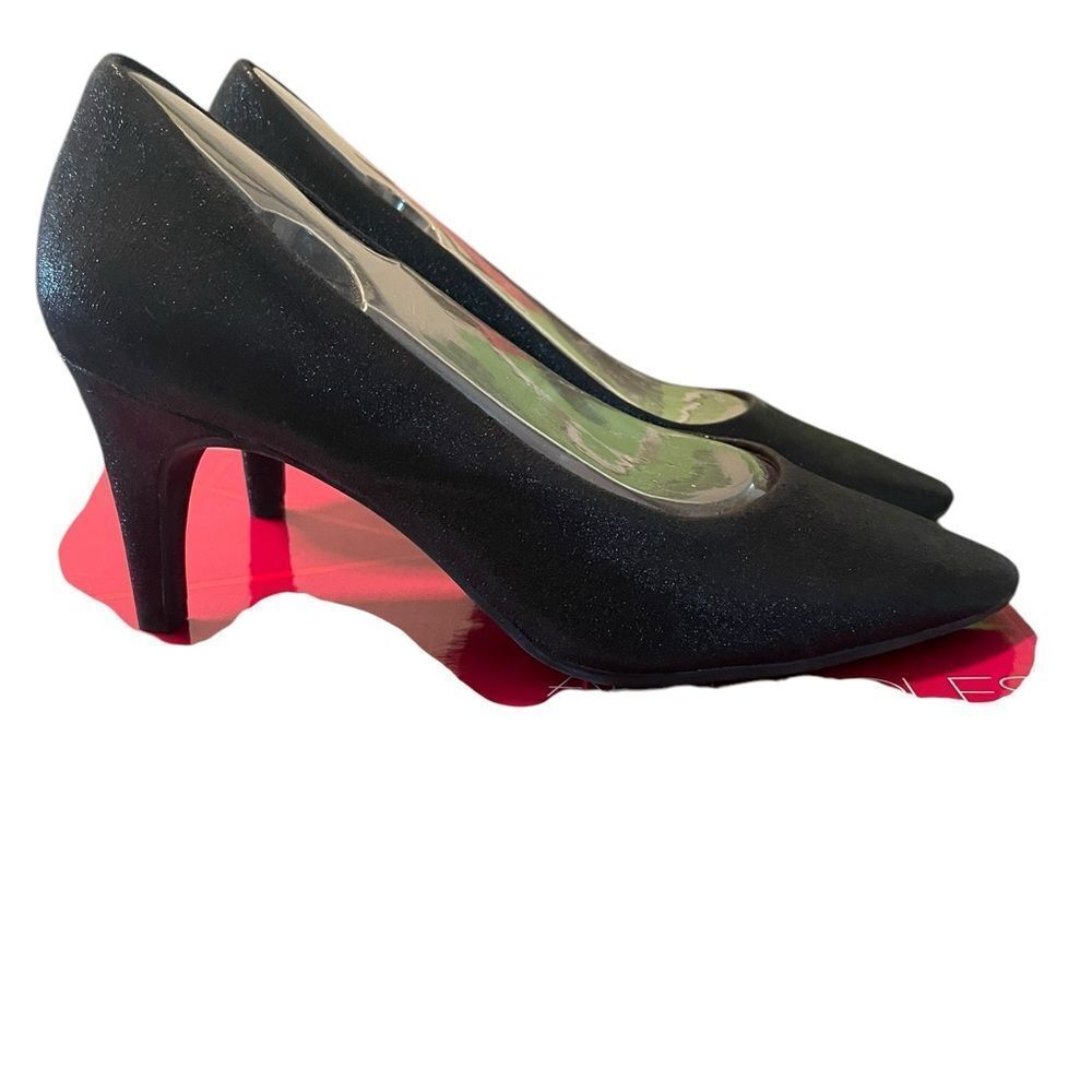 AEROSOL BLACK SPARKLE HEEL, 8.5